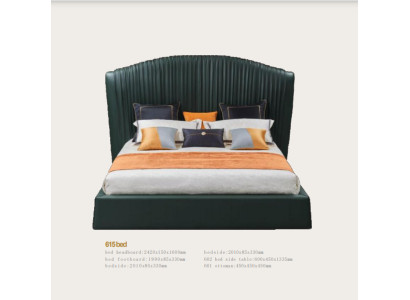 Bed Upholstery Design Luxury Double Beds Beige 180x200 Sleep Room Leather Hotel