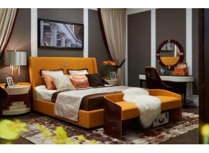 Luxury Bedroom Double bed Bed 180x200cm Leather new Hotel Beds