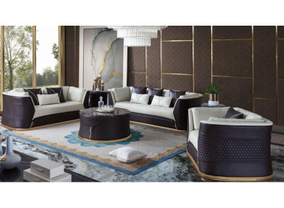 Suite 321 Seater Coffee table 2x Side table Living landscape Sofa Couch 6-piece