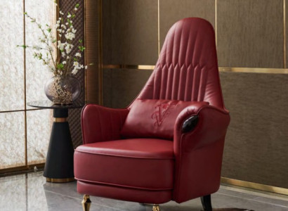Armchair Design Couch Sofa Relax Lounge Leather Luxury TV Club Upholstery