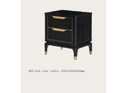 Bedside table nightstand Chest of drawers Side table Console high gloss gold