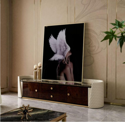 Designer TV cabinet tv sideboard chest of drawers side low board wardrobe room decorative shelf