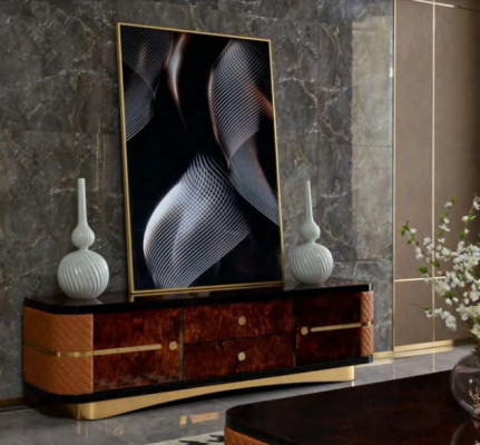Designer TV-cabinet Sideboard Chest of drawers Side Low Board Wardrobe Room Shelf