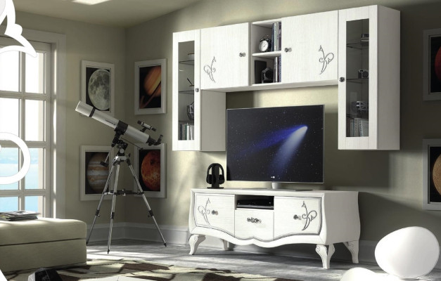 Wall unit TV-cabinet Wardrobe Sideboard Wardrobe TV Wood Lowboard Chest of drawers Design Furniture new