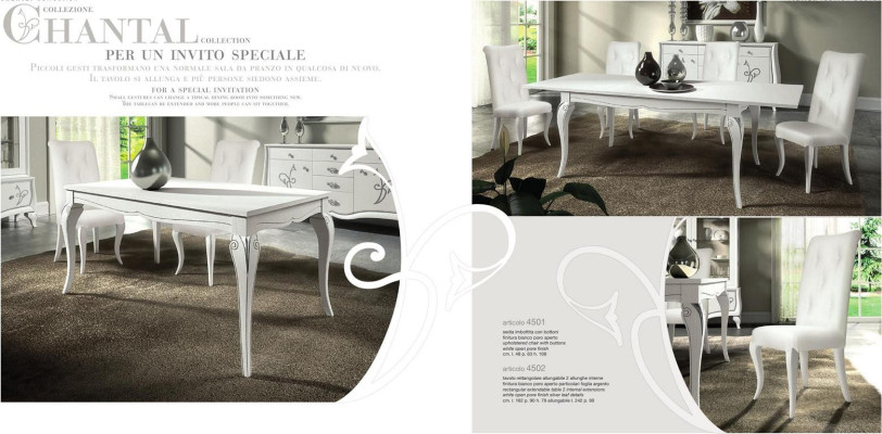 Dining table Extendable Table xxl Tables Modern Wood Ess Dining room Design White new