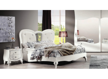 Bedroom Bed Bedside table Beds Wood Design Bed Frame Suite new Set 3pcs