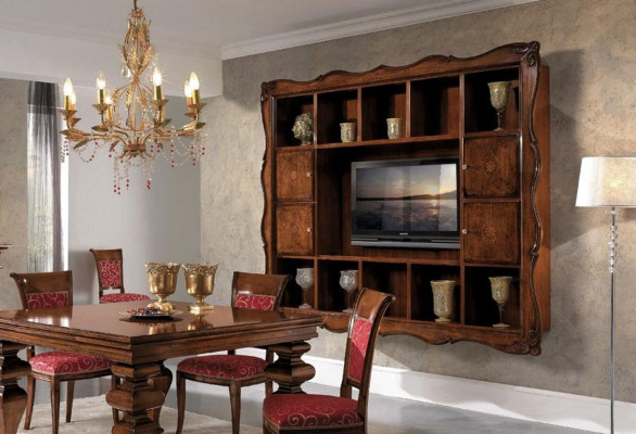 Living room wall cabinet Display case Wood Living room furniture TV Wardrobe Wall Design new