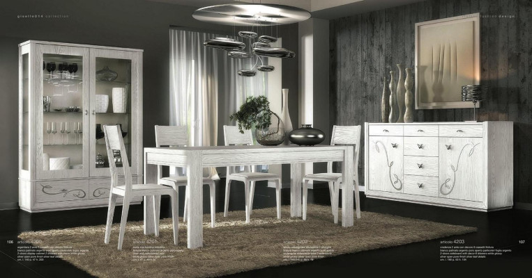 Dining room Dining table Chair Chest of drawers Display case Ess Group Table Tables Wood Set 7pcs.