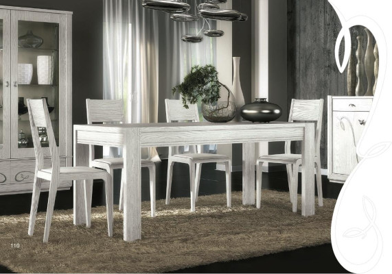 Dining room Dining table Chair Chest of drawers Display case Ess Group Table Tables Wood Set 7pcs.