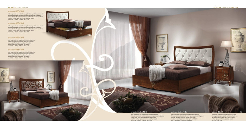 Bedroom Bed Bedside table Beds Suite Wood Bed Frame Luxury new Set 3pcs.
