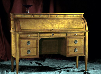 Tables Desk Office Table Noble Wood Baroque Rococo Antique Style Furniture Furniture