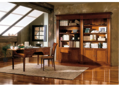 Office Furniture Furnishings Table Study room Bookshelf 2pcs. Set Italy