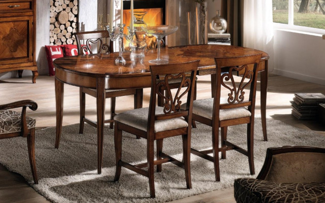 Italian Dining Tables Table Wood Tables Furniture Dining table Antique Style Solid wood