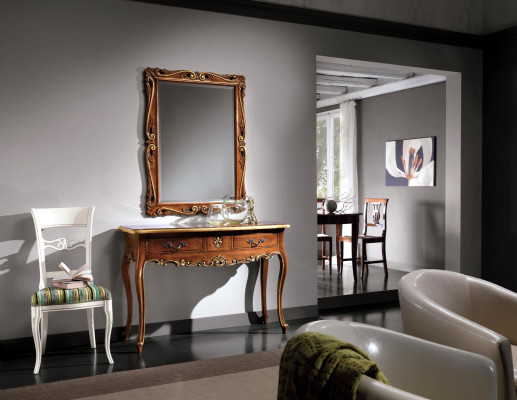 Console Chest of drawers wall table Classic r Consoles Console table with Mirror Luxus