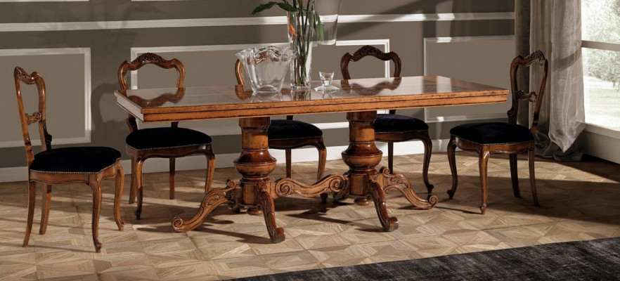 Dining table Luxury Table Solid Wood Furniture from Italy Dining room Tables Furnishings