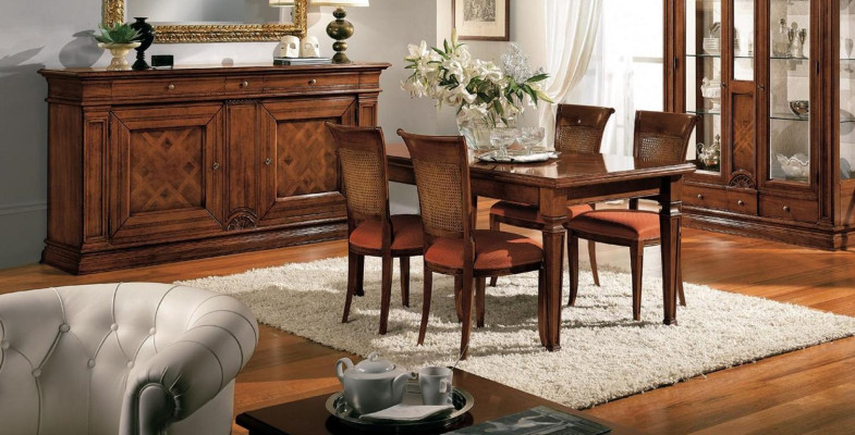 Dining set Living room Set Table 4x Chairs Seating group Dining room garnitur Tables new