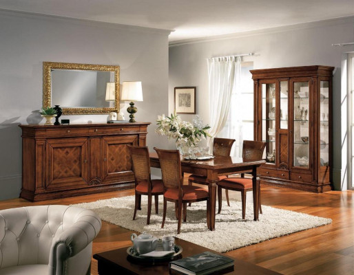 Dining set Living room Set Table 4x Chairs Seating group Dining room garnitur Tables new