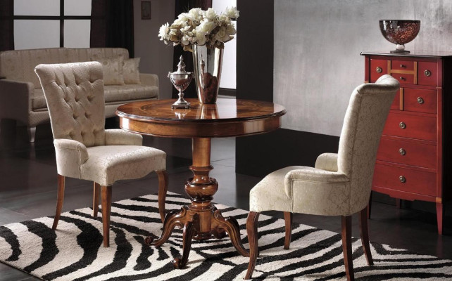 Round Dining table Wood Table Modern Furniture Living room Tables Dining tables
