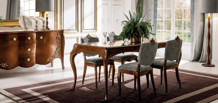 Table Real Wood Classic Baroque Antique Style Dining table Tables Real Wood new