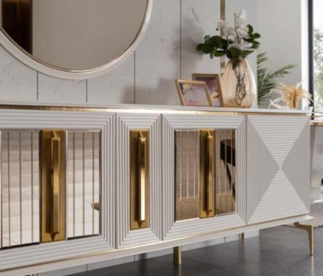 Luxury sideboard xxl Chest of drawers 240cm Wardrobe Chests of drawers Sideboard Big 2 pcs