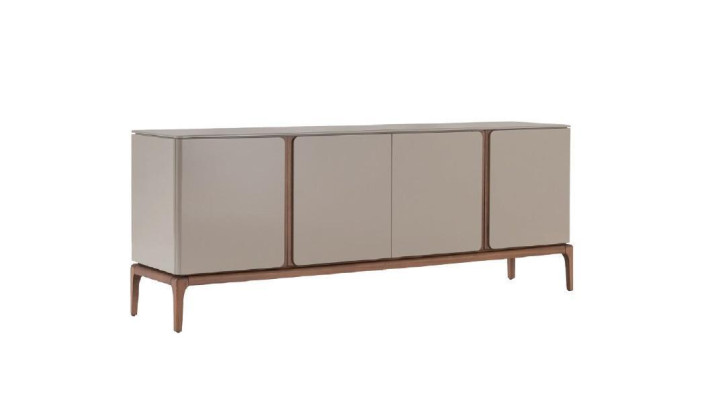 Living room Sideboard Mirror Sideboard Wood with Metal style black Chest of drawers