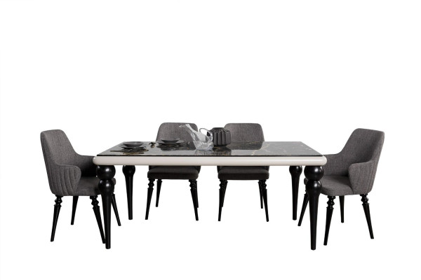 Marble Look Dining table Dining room Tables Furniture Kitchen Dining Tables Classic