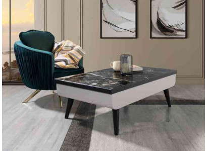 Coffee table Side table Living room Wood Tables Side Italy Style Table Gray