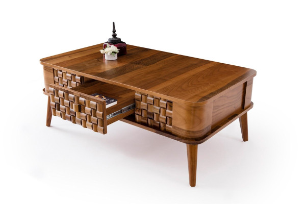 Design Coffee table Tables Rectangular Wood Living room Table Modern Furniture Luxury