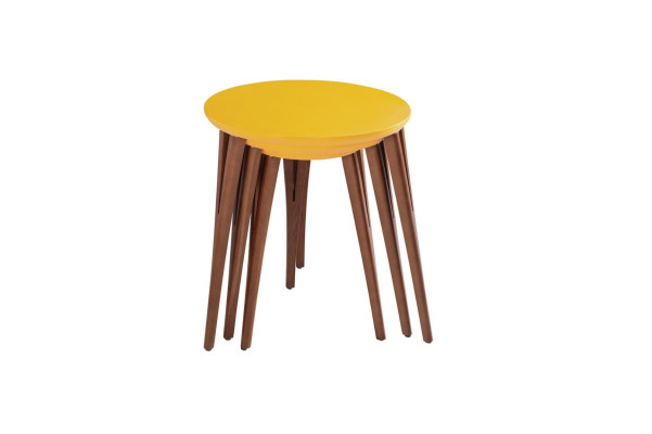 Wooden tables Side tables Flower stand set Side table Table Coffee table 3 pieces.