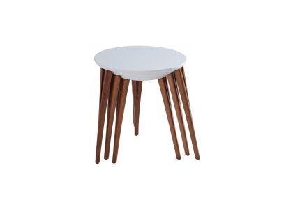 Side tables flower stand wooden tables set table coffee table side table 3 pieces.
