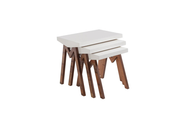 Flower stand Side tables Wooden tables set Side table Table Coffee table 3 pieces.