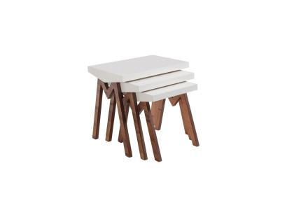 Flower stand Side tables Wooden tables set Side table Table Coffee table 3 pieces.