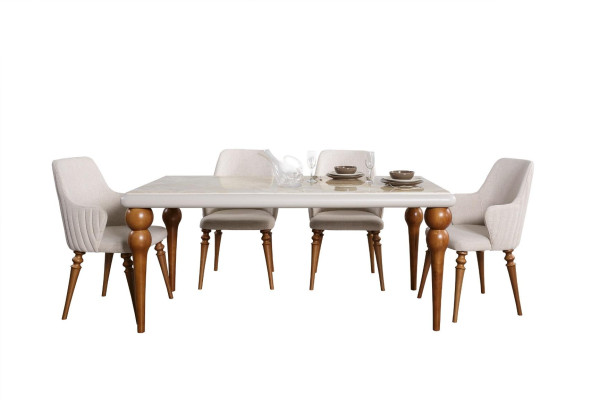 Chair Chairs Luxury Design Armchair Wood Upholstery new Modern Dining room Furniture Wood
