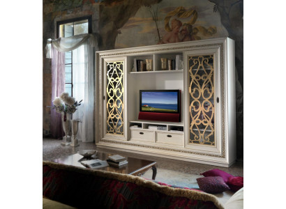 TV cabinet wall unit Wall unit TV wall unit Solid wood Modern Real wood new