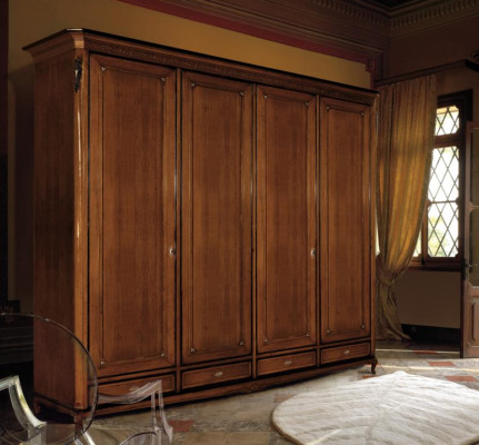 Wardrobe Vaccari cav giovanni Solid wood bedroom cupboard Cabinets new
