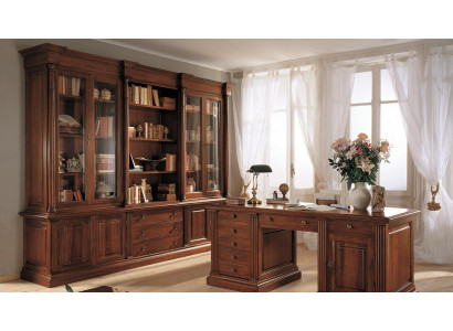 Office Bookshelf Wardrobe Wood Office cupboard Shelf Cabinets Display case Italy Furniture