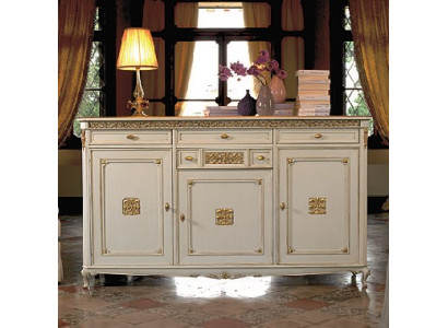 Sideboard White Sideboard Chest of drawers Drawers Wood with Gold Sideboard Sideboard new