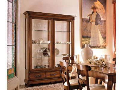 Classic Shelves Cabinets Furnishings Display case xxl Glass cabinet Sideboard Furniture