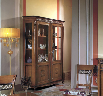 Display cases Glass Wardrobe Real wood Display case Living room Furniture Sideboard Solid Wood