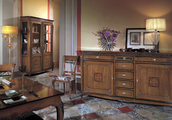 Display cases Glass Wardrobe Real wood Display case Living room Furniture Sideboard Solid Wood