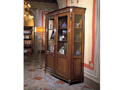 Furniture Wood Brown Display case Chic display cabinet Italian Furniture Classic