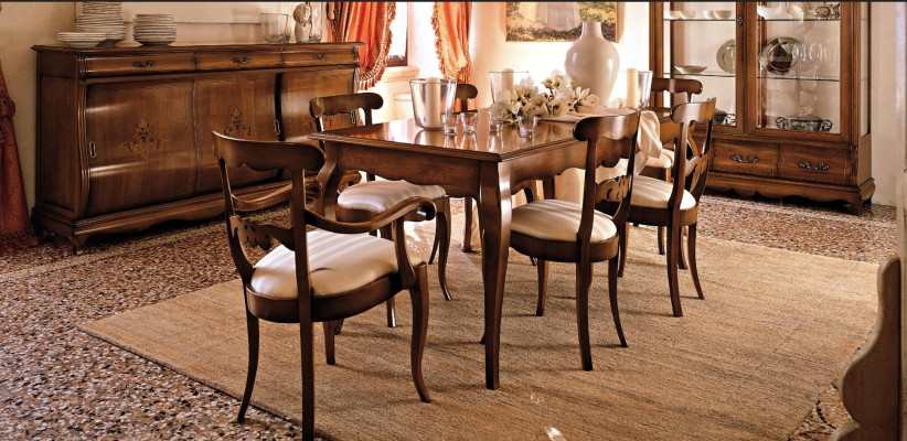 Dining room Living room Dining tables Tables Table Furniture Dining table Natural wood Retro Style