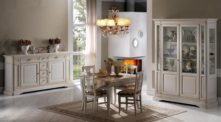Living room Furniture Sideboard Solid Wood Display cases Glass Wardrobe Real wood Display case