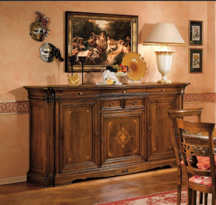 Sideboard Design Chest of drawers Side Low Board Wardrobe Living Room Shelf Wood Cabinets