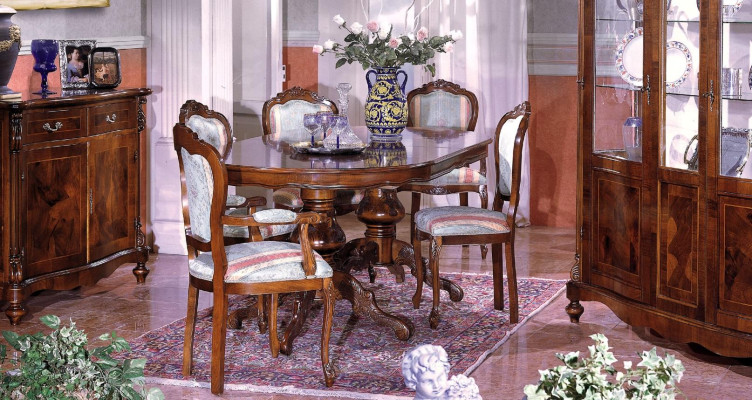 Dining table Luxury Table Solid Wood Furniture from Italy Dining room Tables Furnishings