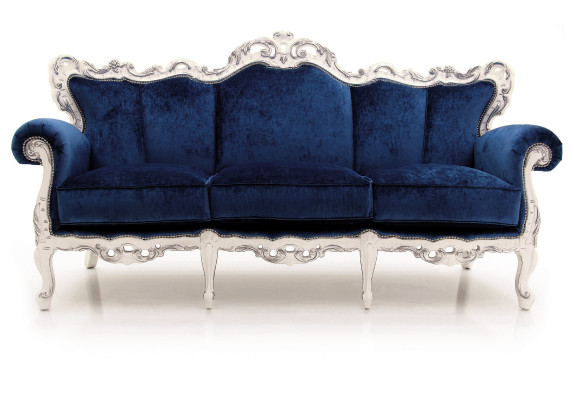 Textile Sofa Couch Upholstery Sofa 3 Seater Couches Sofas Art Deco Three Seater new