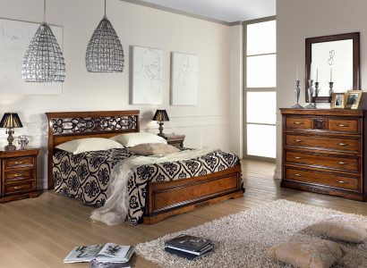 Bedroom Bed Bedside table Beds Hotel Double Set Luxury Design new 3tlg.Furniture