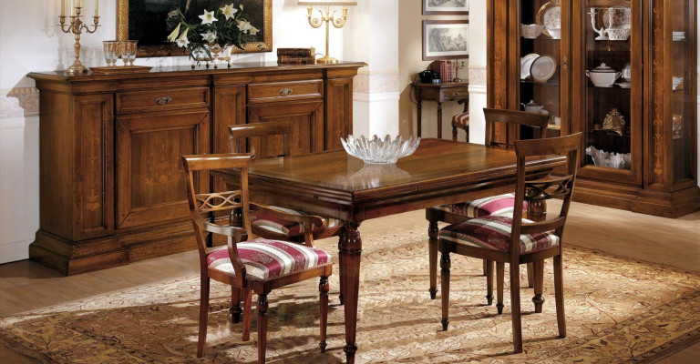 Dining table + 4x Chairs Chair Dining room Set Dining set Modern Table Tables Suite