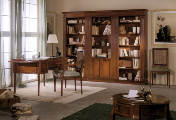 Table Desk Secretary Desks Italian Furniture Chair Set Office 2pcs