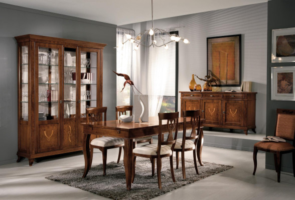 Deceptively real imitation wood dining table: modern design and luxury for your dining room
